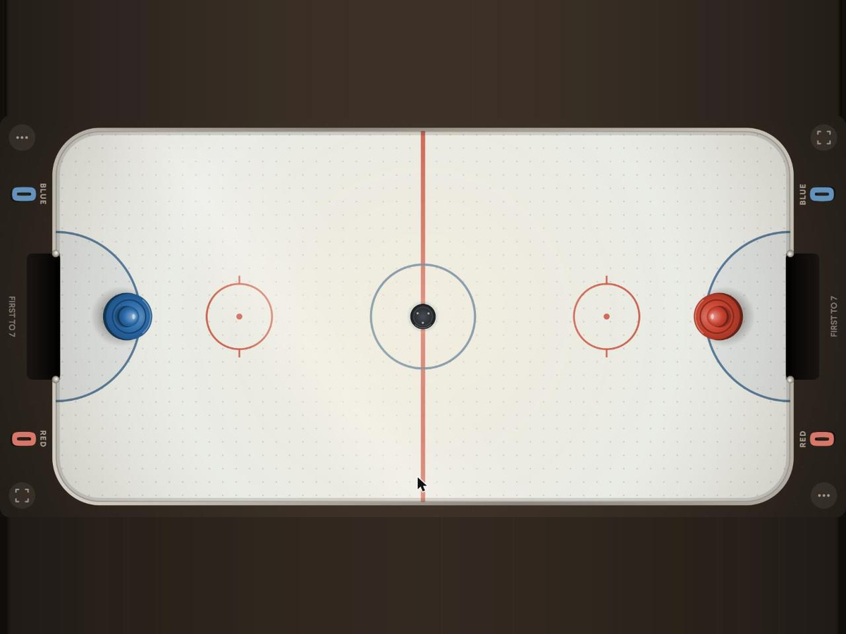 Air Hockey on the table